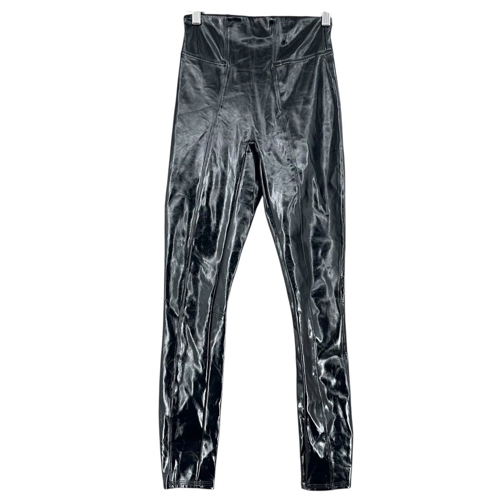 SPANX Shiny Black Leggings